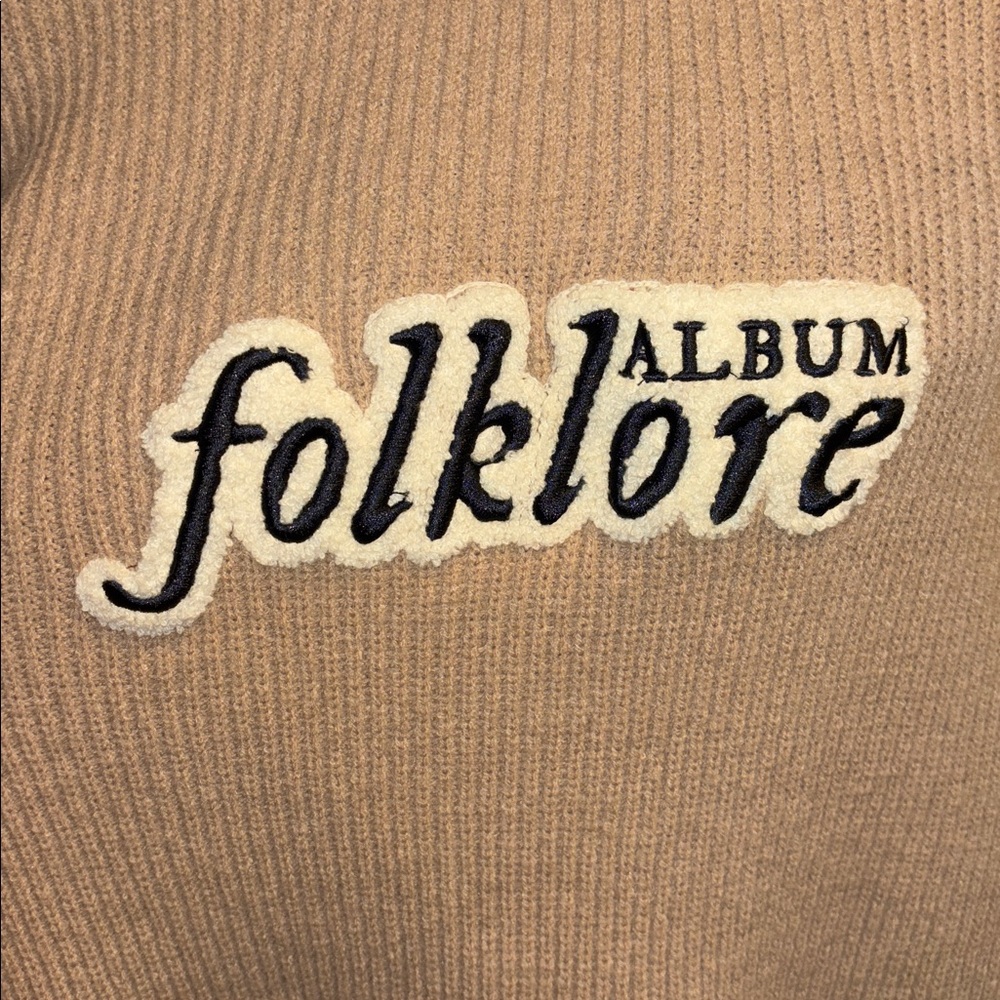 Taylor Swift Folklore Sweater Size Medium - Picture 3 of 5